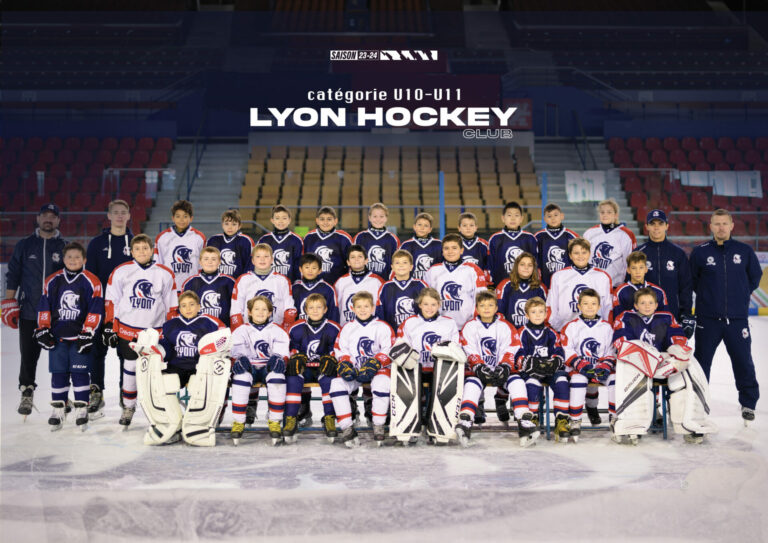 Photo equipe u10 u11 2023 2024 Lyon Hockey Club