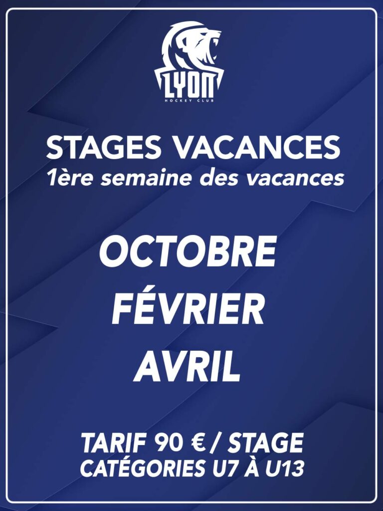 Stages vacances 2023 Lyon Hockey Club