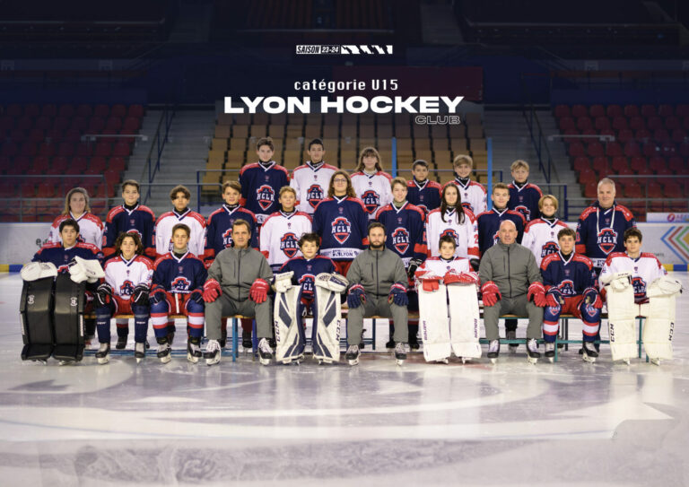 Photo equipe u15 2023 2024 Lyon Hockey Club