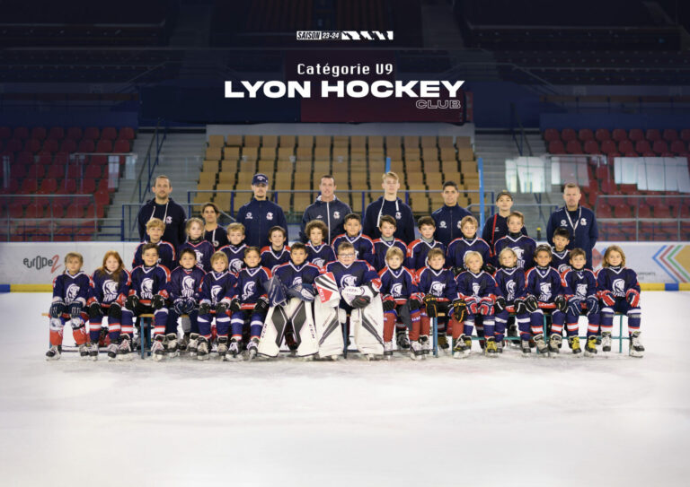 Photo équipe u9 2023 2024 Lyon Hockey Club