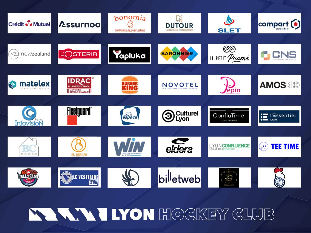 Mur des partenaires lyon hockey club