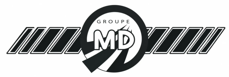 Logo GROUPE MD restauré sur fond blanc